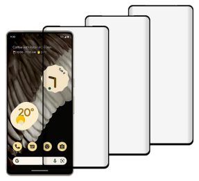 3 Stk. Beskyttelsesglas / Skærmbeskyttelse / 3D Glas til Google Pixel 7 Pro