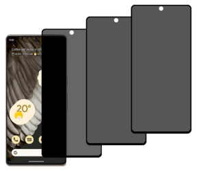 3 Stk. Privacy Glas / Beskyttelsesglas / Skærmbeskyttelse til Google Pixel 7 Pro