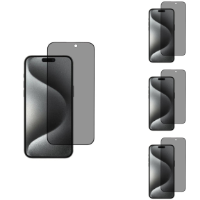 3 stk. iPhone 16 Beskyttelsesglas / Skærmbeskyttelse / Privacy Glas 