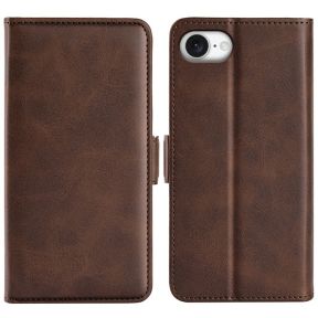 iPhone 16e Læder Flip Cover - Brun