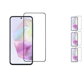 3 stk. Samsung Galaxy A36 5G / A56 5G Beskyttelsesglas med Kant / Skærmbeskyttelse