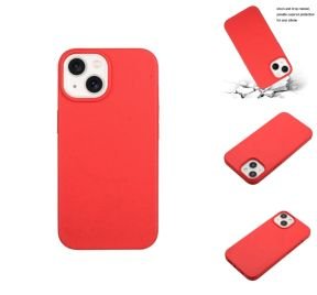 Rødt iPhone 14 cover fremstillet af hvedestrå