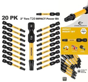 Torx T20 bitsæt med 20 stk på 50mm