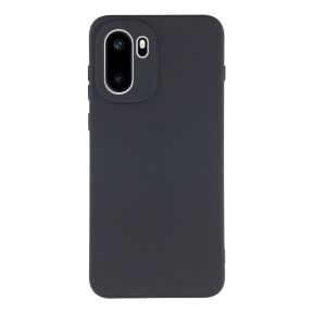 Slim OnePlus 15R Silikone Cover med Mat Overflade - Sort