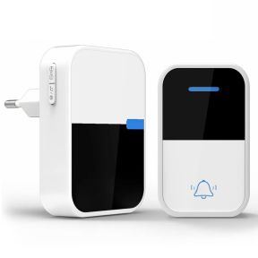 W101 Trådløs Ringeklokke med Batterifri Trykknap