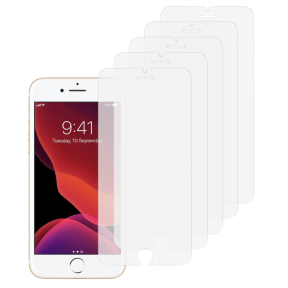 5 Stk. Skærmbeskyttelse / Hærdet beskyttelsesglas til iPhone 7 / 8