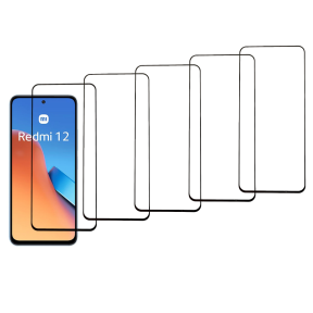 5 stk Beskyttelsesglas / Skærmbeskyttelse / 3D Glas til Xiaomi Redmi 12 5G