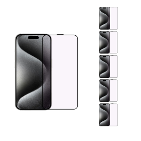 5 stk. iPhone 16 Pro Max Beskyttelsesglas / Skærmbeskyttelse / 3D Glas