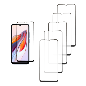 5 stk Hærdet Beskyttelsesglas til Xiaomi Redmi 12C 4G, Skærmbeskyttelse med Kant