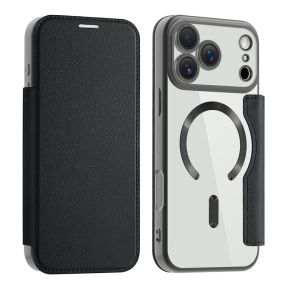 iPhone 17 Pro Flip Cover med MagSafe og Kortholder - Sort