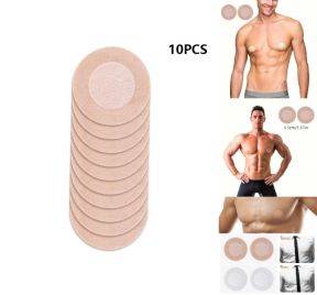 Engangs nipple covers til mænd, pakket ud