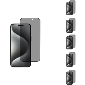 5 stk. iPhone 16 Beskyttelsesglas / Skærmbeskyttelse / Privacy Glas 