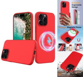Rødt iPhone 16 Pro silikone cover