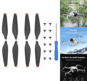 Propeller til DJI Mini 4 Pro set fra siden