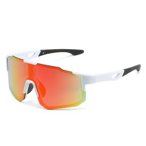 Callisto Full Frame Cykelbriller med Farvet Glas-Hvid