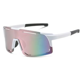Cyllene Full Frame Solbriller til Ski med Multifarvet Linser-Hvid
