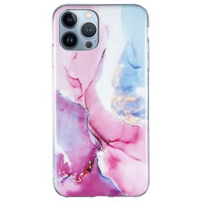iPhone 15 Pro Max Cover - Multifarvet Marmor