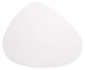 Dækkeserviet i PVC Læder 45 x 37 cm-Hvid