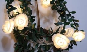 20-LED Lyskæde med Blomster & Blade