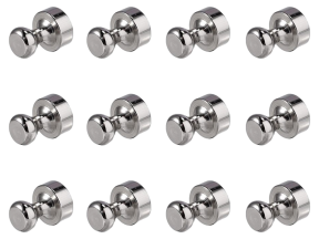 12 stk. Magnetiske Tegnestifter - Ø 12mm