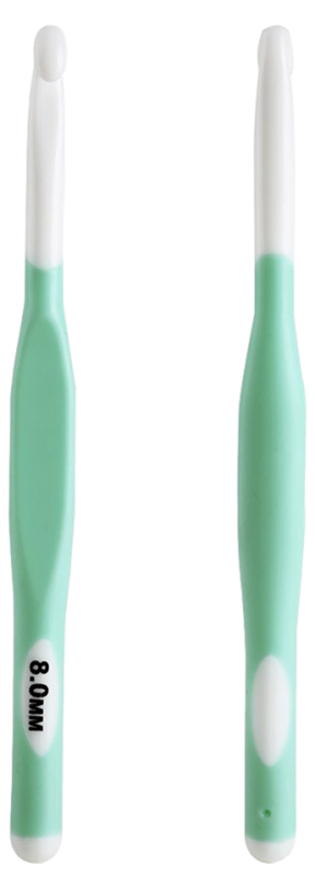 Chunky Hæklenål med Ergonomisk Greb-8.0mm