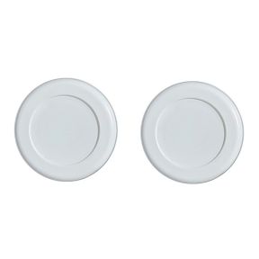 2 stk Magnetisk Holder til Fjernbetjening eller Stikdåse -Hvid