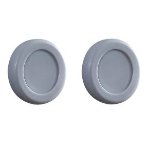 2 stk Magnetisk Holder til Fjernbetjening eller Stikdåse -Grå