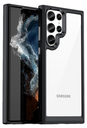 Canti Gennemsigtigt Silikone Cover til Samsung Galaxy S23 Ultra