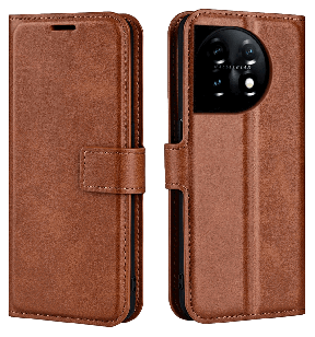 Graviera Flip Cover til OnePlus 11 5G-Brun