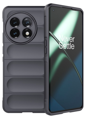 Wave Silikone Cover til Oneplus 11 5G-Grå