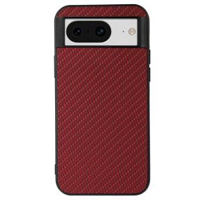 Carbon Læder Cover til Google Pixel 8-Rød
