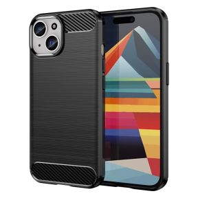 Carbon Silikone Cover til iPhone 15