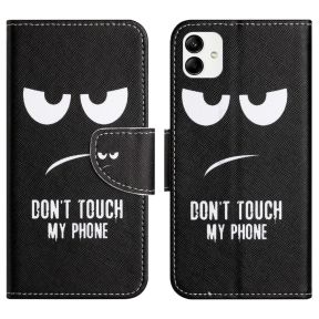 Dont Touch My Phone: Motorola Moto G14 Flip Cover med Kortlomme