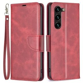 Graviera Læder Flip Cover med Hank til Samsung Galaxy S24 Plus-Rød