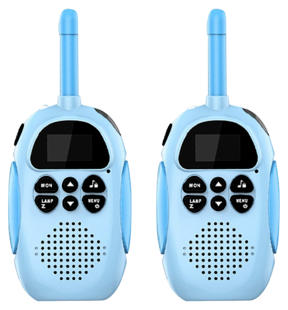 Børne Walkie Talkies m. Indbygget Batteri -Blå