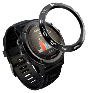 Rustfrit Stål Cover til Urkrans til Garmin Fenix 3 / 3 HR-Sort