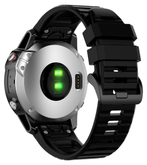 Silikone Sports Rem til Garmin Fenix 5 /5 Plus /6 /6Pro /Chronos-Sort