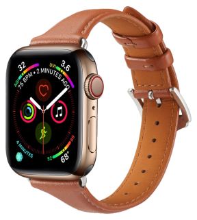 Tokan Læderrem til Apple Watch SE (2022/2023) 44mm - Brun
