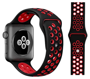 Silikone Sportsrem til Apple Watch 5 - Rød - 42 / 44 / 45 mm
