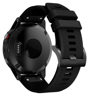 Adley Silikone Rem til Garmin Epix 2 / Epix Pro Gen 2 47mm / Approach S70 47mm - Sort
