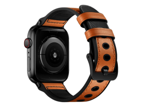 Nanxing Læderrem til Apple Watch SE (2022/2023) 44mm - Brun