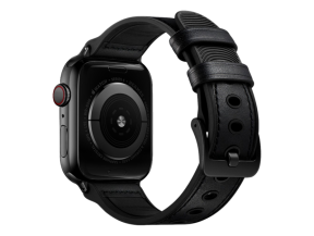 Nanxing Læderrem til Apple Watch Ultra / Ultra 2 - Sort