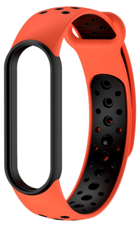 Kolo Silikone Rem til Xiaomi Mi Smart Band 5 / 6 / 7-Orange
