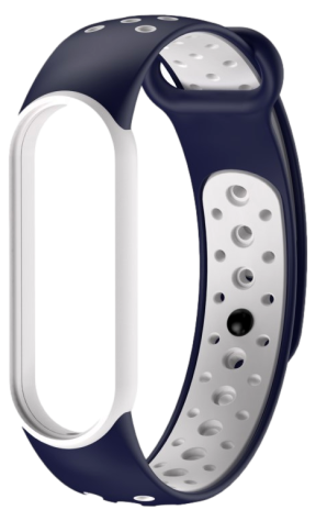 Kolo Silikone Rem til Xiaomi Mi Smart Band 5 / 6 / 7-Mørkeblå