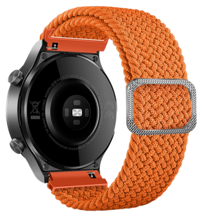 Flettet Nylon rem til Garmin Forerunner 255 / 255 Music / 570 47mm - Orange