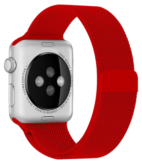 Mesh Urlænke i Rustfrit Stål til Apple Watch 6 - Rød - 38 / 40 / 41 mm