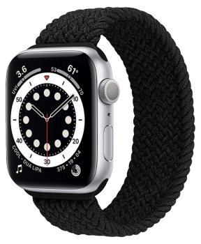 Nylon Sportsrem til Apple Watch SE (2022/2023) 44mm - Str. XL - Sort