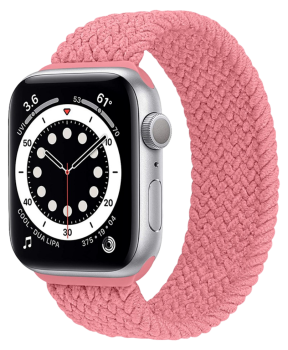 Nylon Sportsrem til Apple Watch 8 / 9 41mm - Str. S - Lyserød