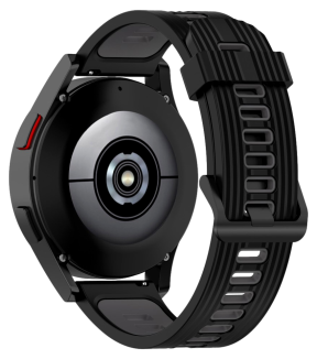Mantova Silikone Rem til Garmin Vivoactive 5 / 6 / Bounce - Sort