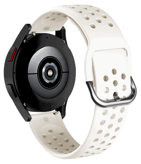 Bari Silikone Rem til Garmin Vivoactive 5 / 6 / Bounce - Hvid